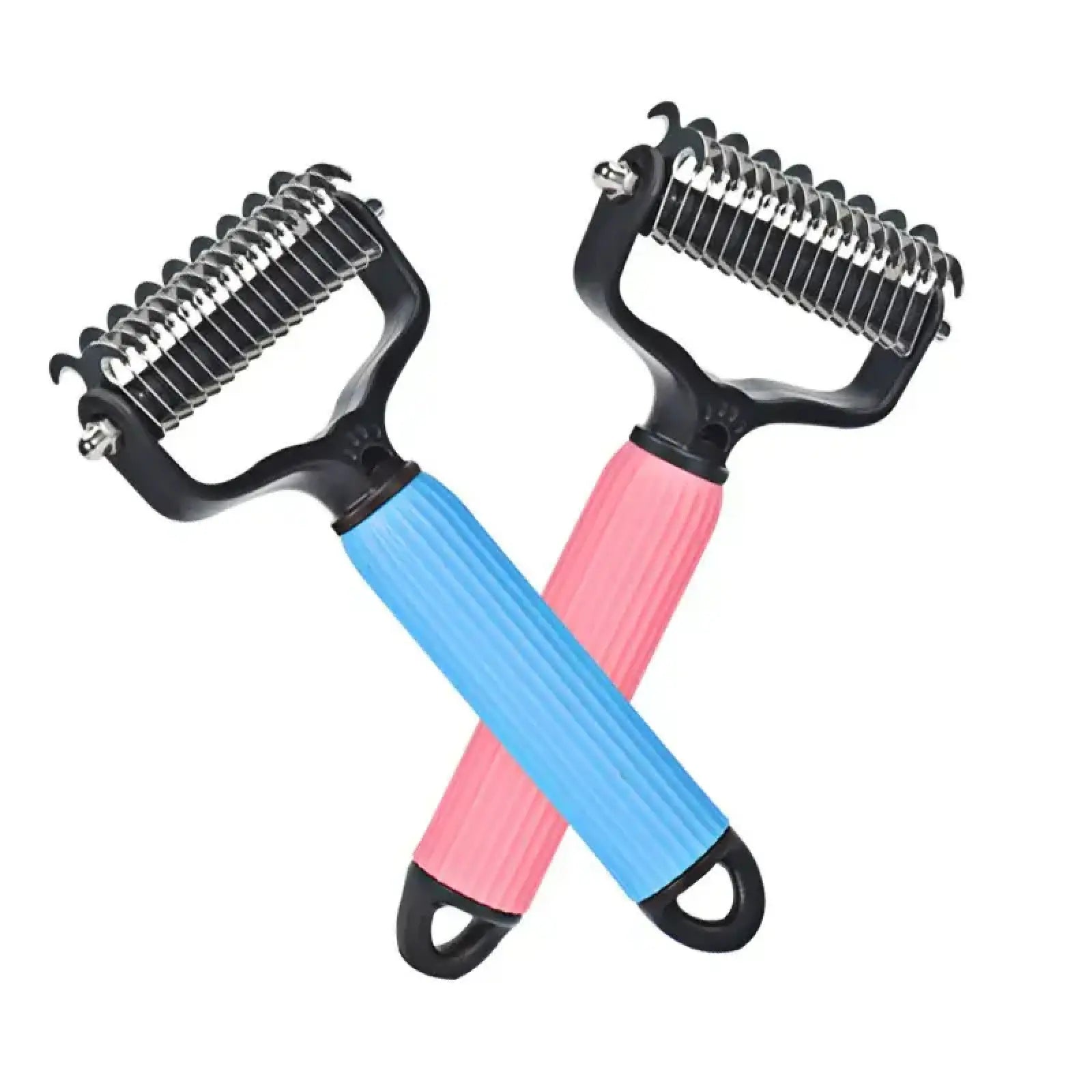 Transform Your Dog's Grooming Routine with Our Professional Double-Sided Stainless Steel Detangling Comb - The Ultimate Tool for Shedding and Matted Hair Management!